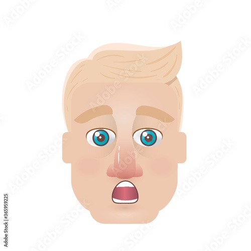 man shocked