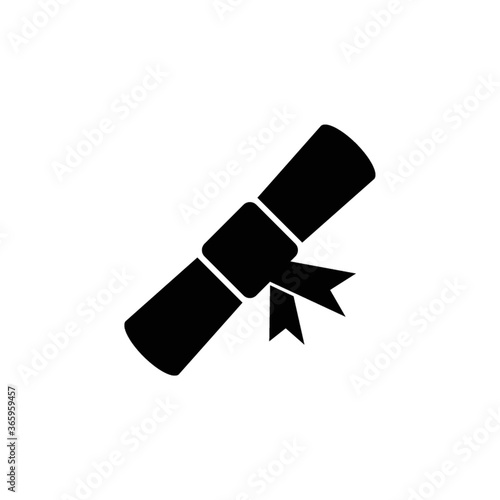 certificate with ribbon