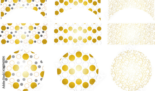 Gorgeous Japanese style snow ring pattern background material se