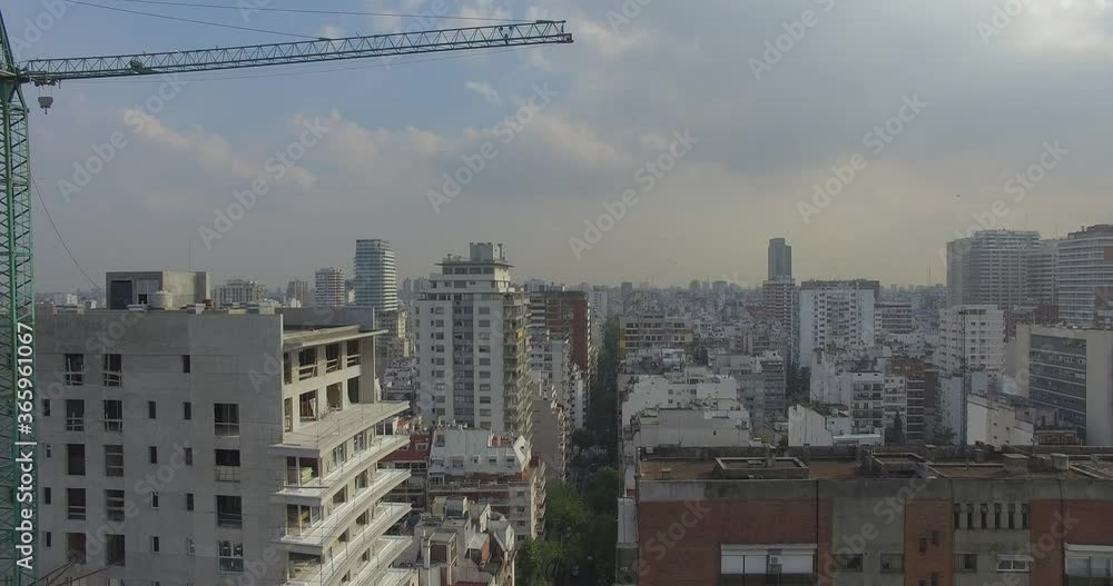 Toma aerea edificios de Recoleta, Buenos Aires Toma aerea edificios de Recoleta, Buenos Aires