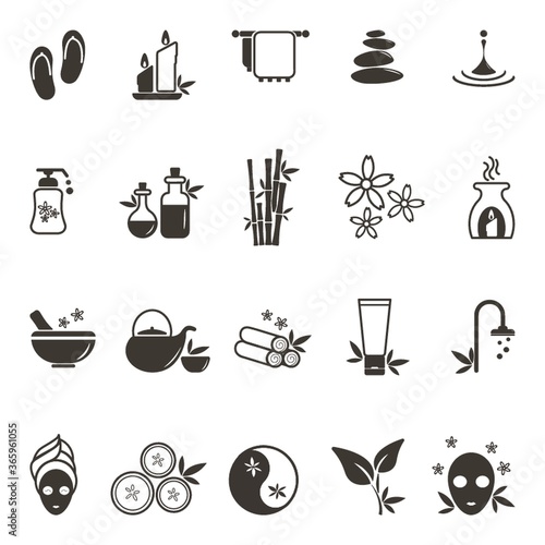 set of spa icons