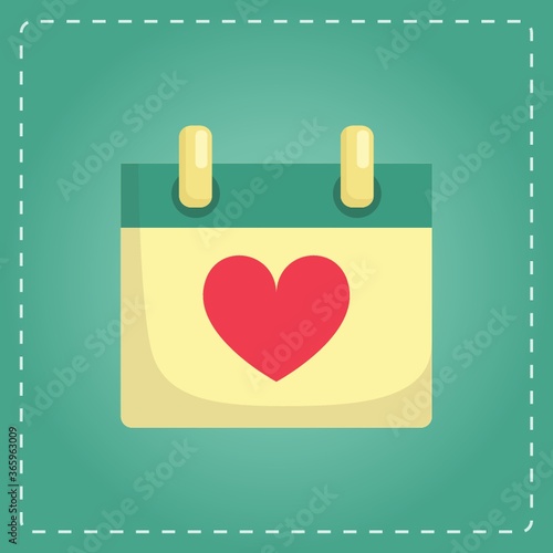 calendar with a heart
