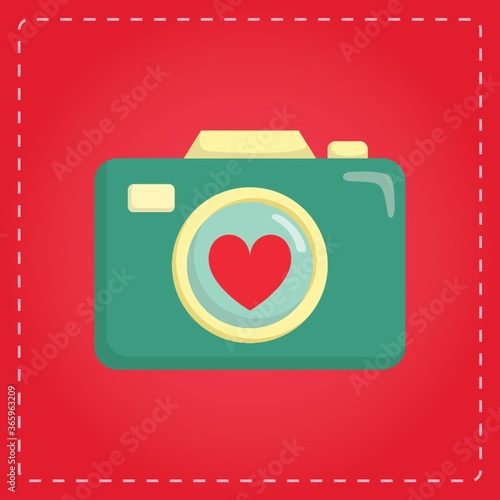 camera with a heart