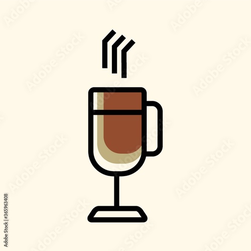 a cup of hot drink