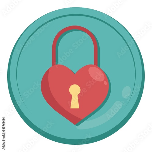 heart shaped padlock