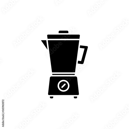 Blender Black Glyph Icon. Simple and flat. Solid and bold. Can use for web, apps, or logo. Vector illustration. Home Electronic Icon.