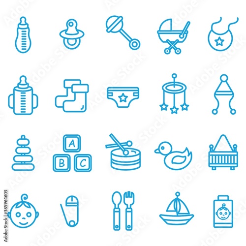 baby icon set