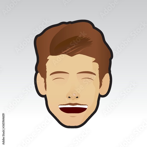 man laughing