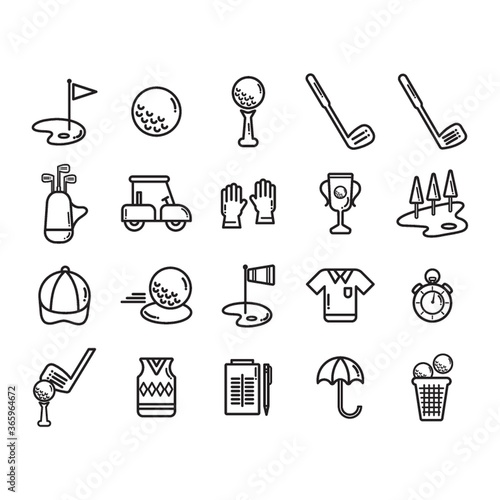 golf icons collection