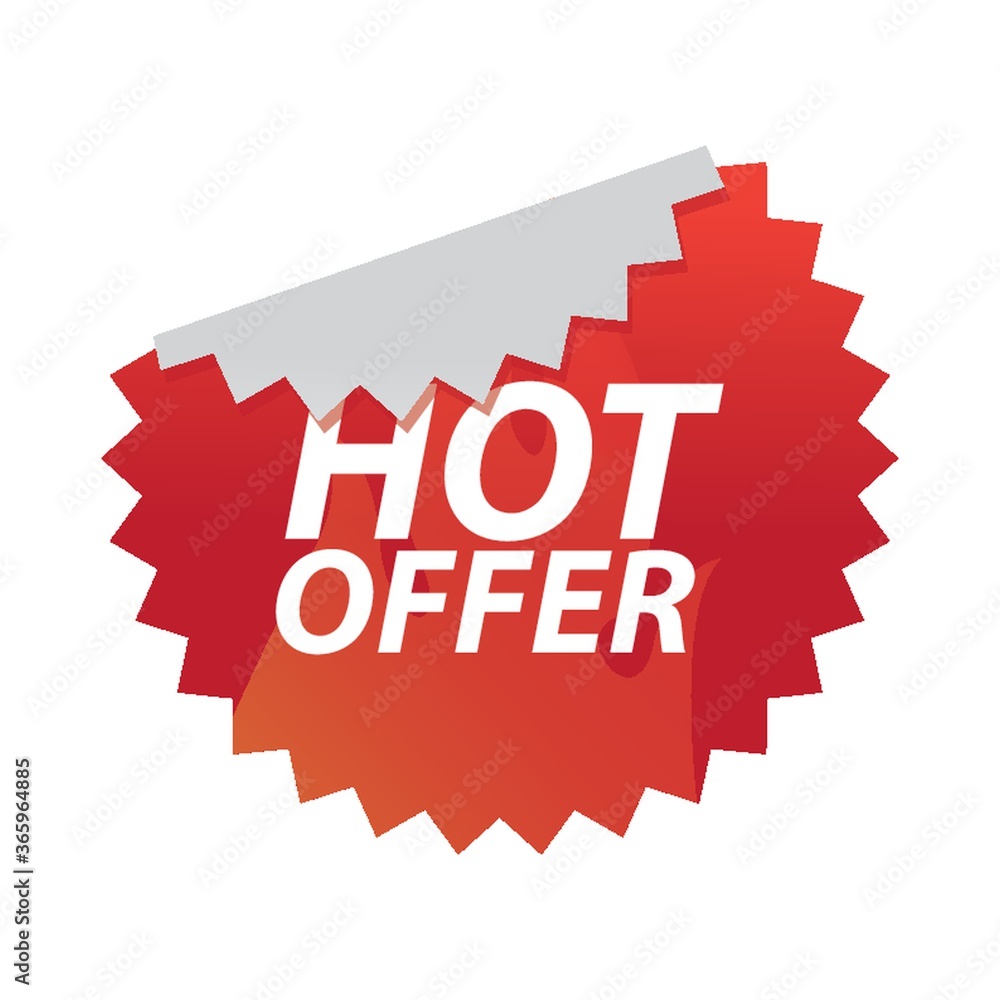 hot offer label hot offer label