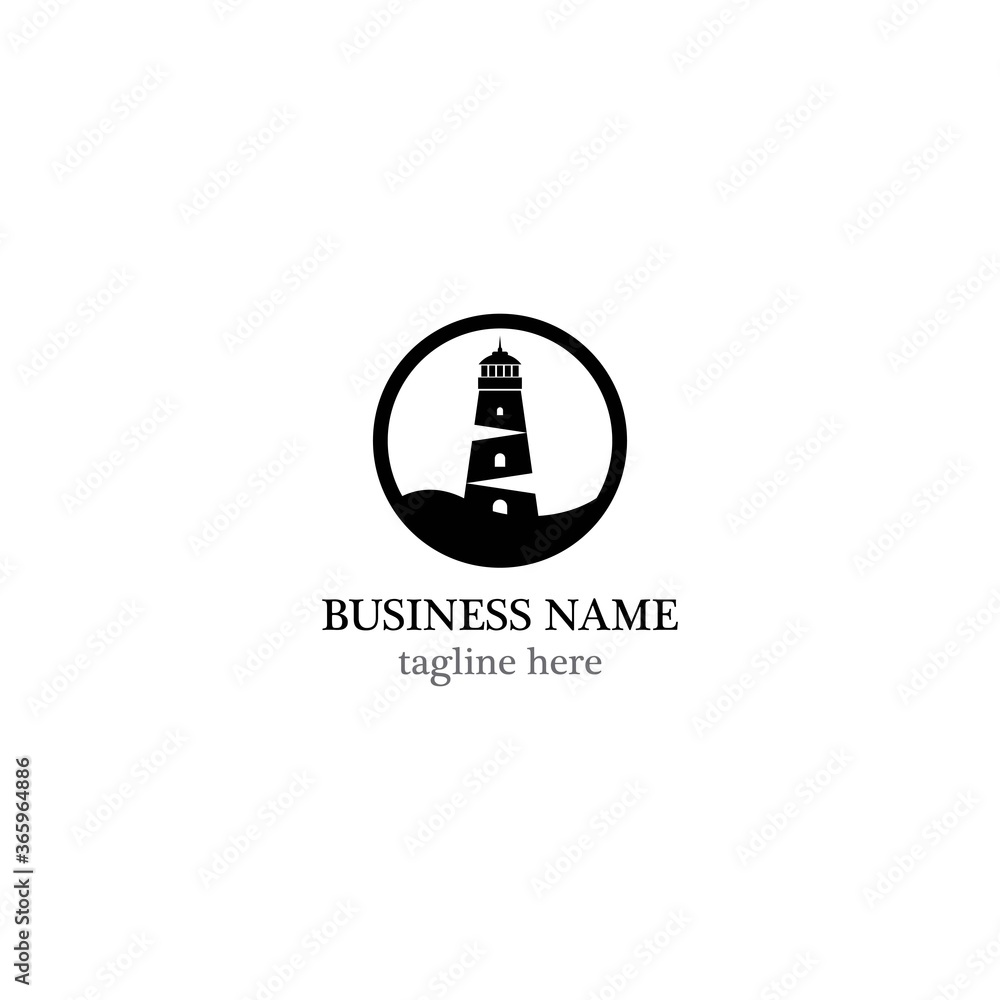 Light house logo template vector icon design Light house logo template vector icon design