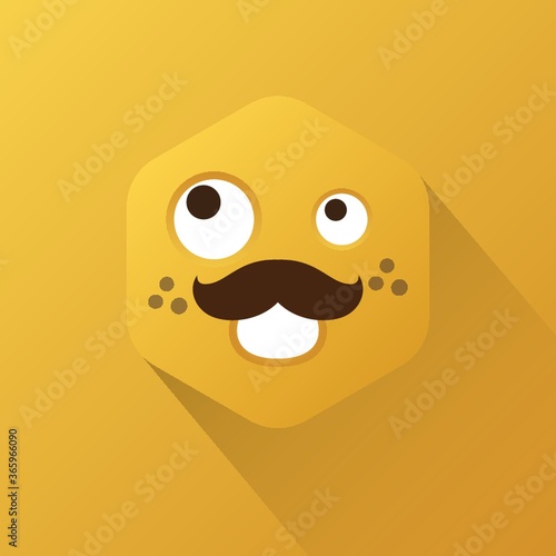 emoticon with scheming expression