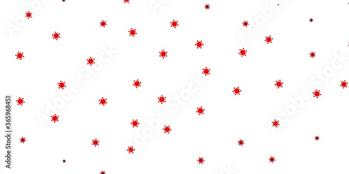 Light orange vector texture with disease symbols.