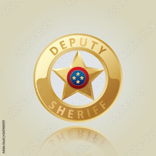 Slika na platnu deputy sheriff badge