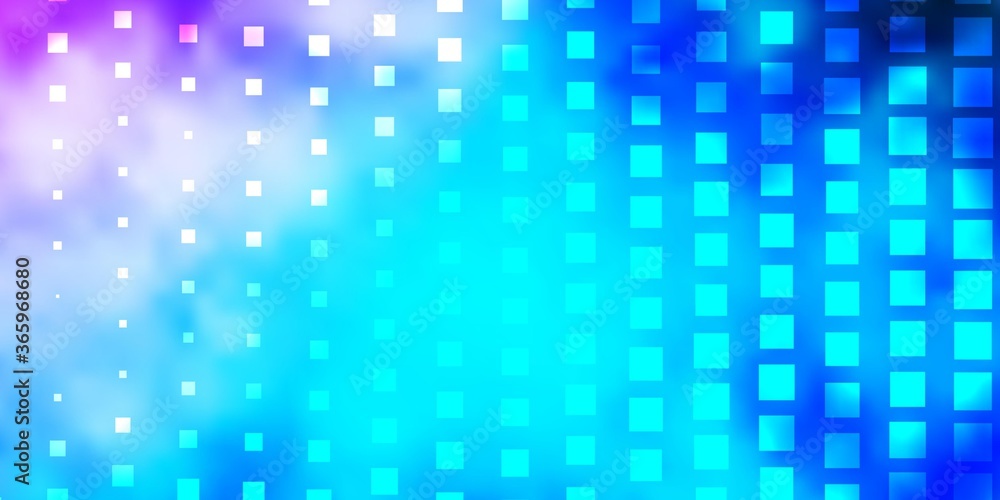 Light Pink, Blue vector pattern in square style. Abstract gradient illustration with colorful rectangles. Pattern for busines booklets, leaflets