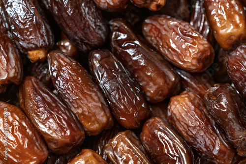 Dry sweet tunisian dates background