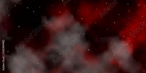 Dark Red vector template with neon stars. Colorful illustration in abstract style with gradient stars. Theme for cell phones.