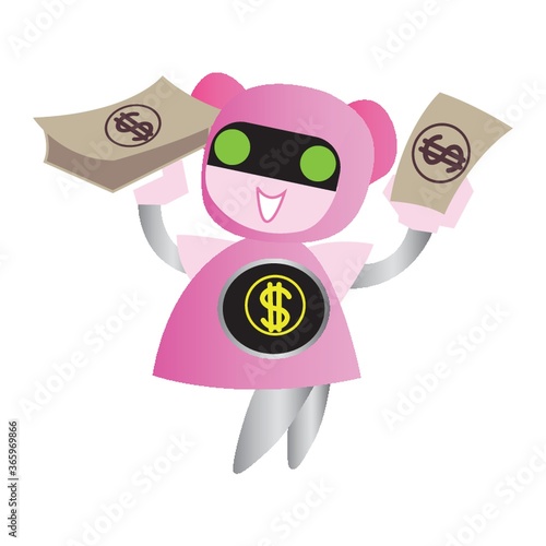 girl with dollars