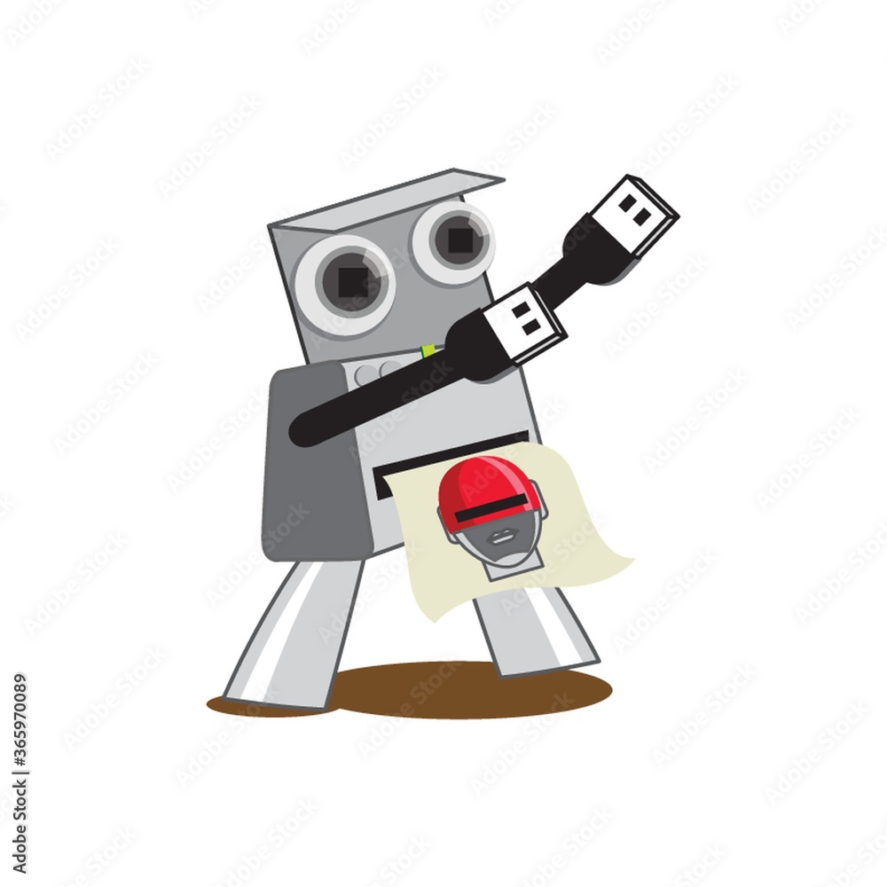instant camera robot photograph instant camera robot photograph