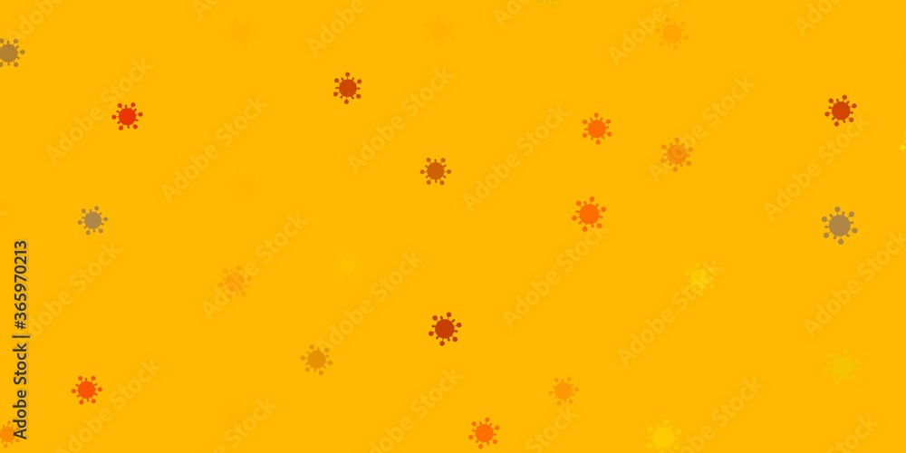 Light yellow vector texture with disease symbols. Light yellow vector texture with disease symbols.