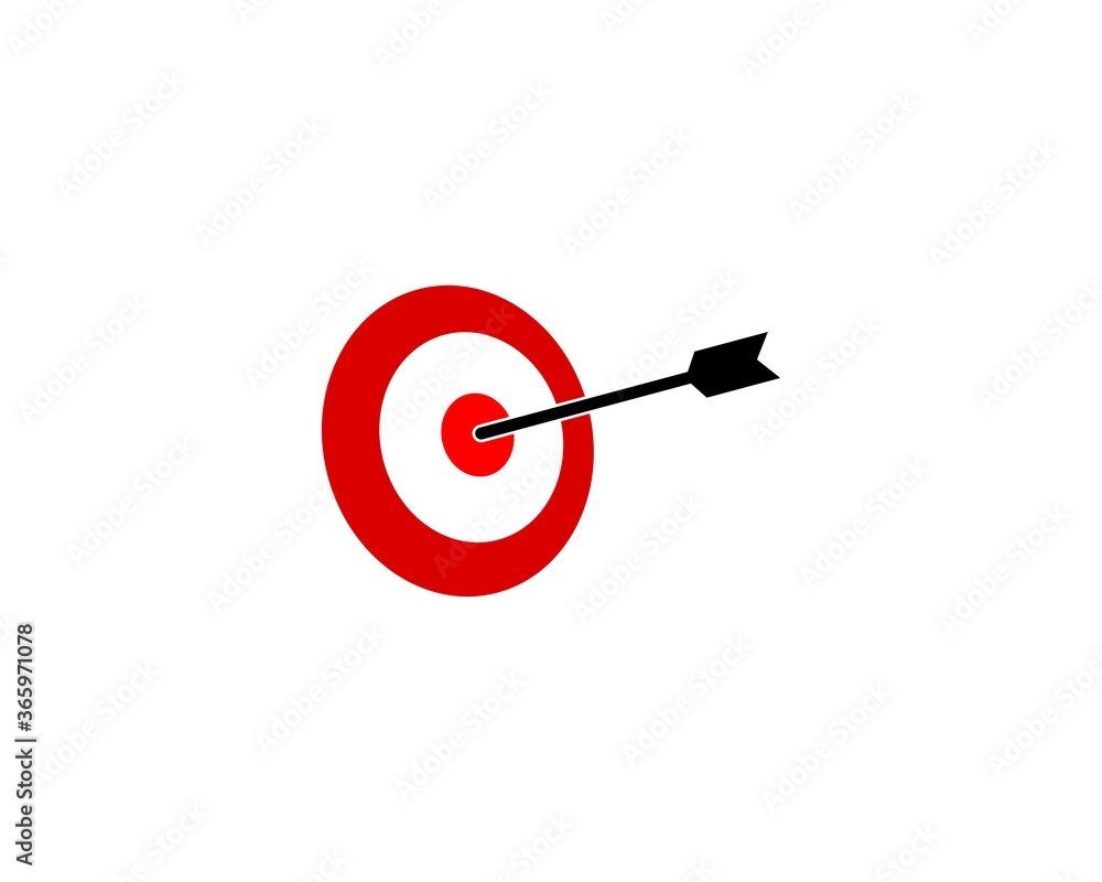 Target arrow with arrow Target arrow with arrow