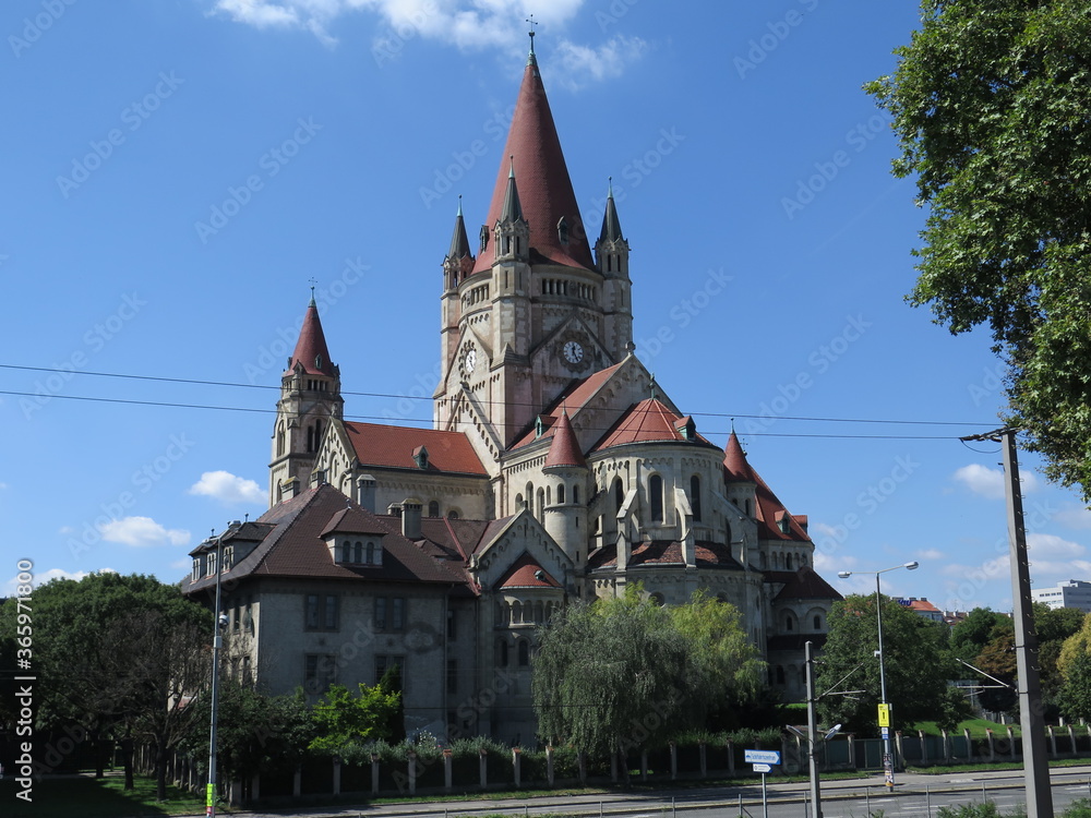Pfarrkirche zum heiligen Franz von Assisi in Wien, Österreich Pfarrkirche zum heiligen Franz von Assisi in Wien, Österreich