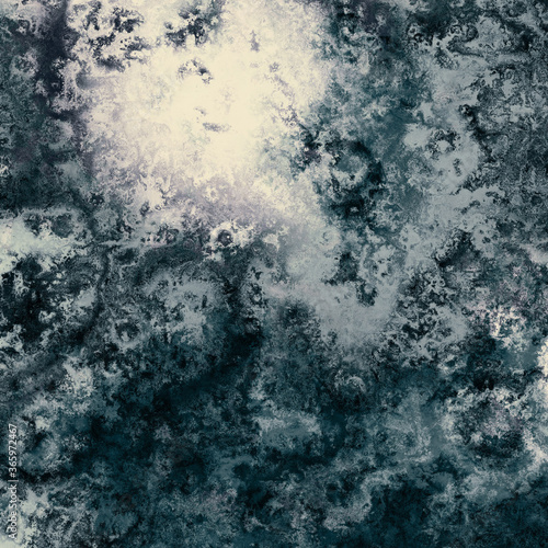dark blue green and cream stormy tempest abstract grunge texture background © ProjectPixels
