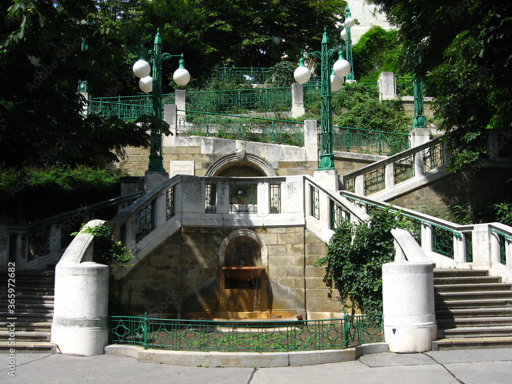 Obraz premium Die berühmte Strudlhofstiege in Wien, Österreich