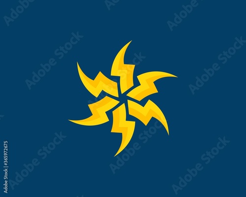 Circular electrical symbol form the star