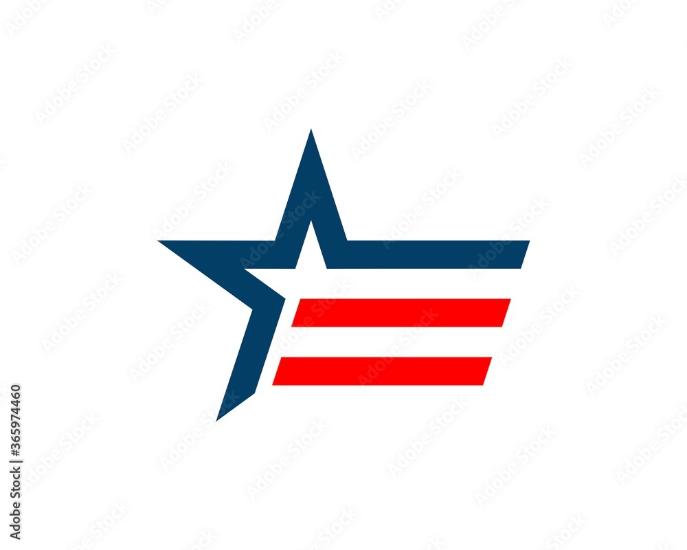 Stripes star with american theme Stripes star with american theme