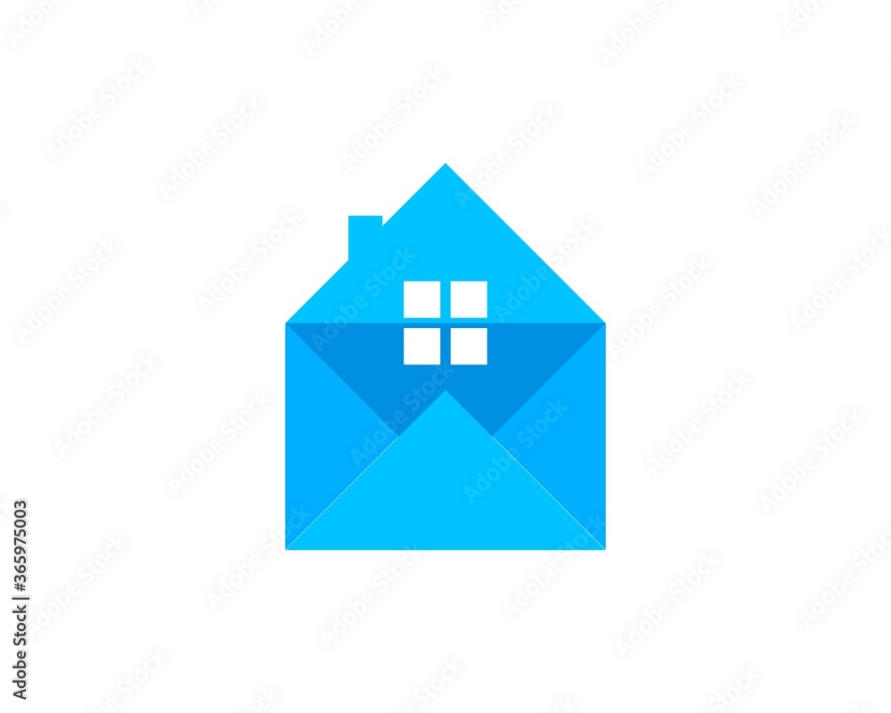 House with mail shape House with mail shape