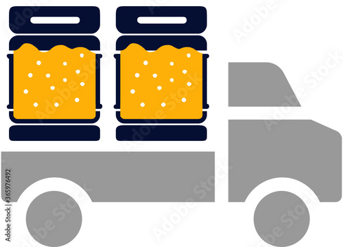 truck with full kegs