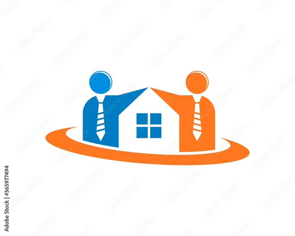 Teamwork people about house construction Teamwork people about house construction