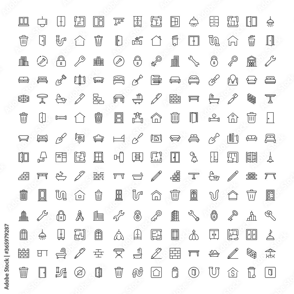 House icon set. House icon set.
