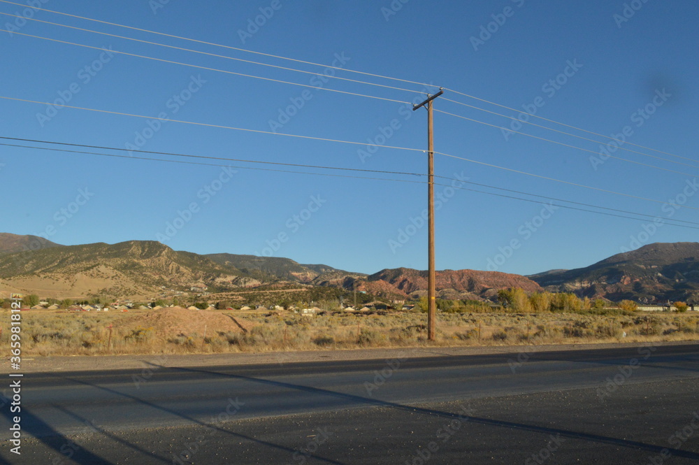 road in the desert road in the desert