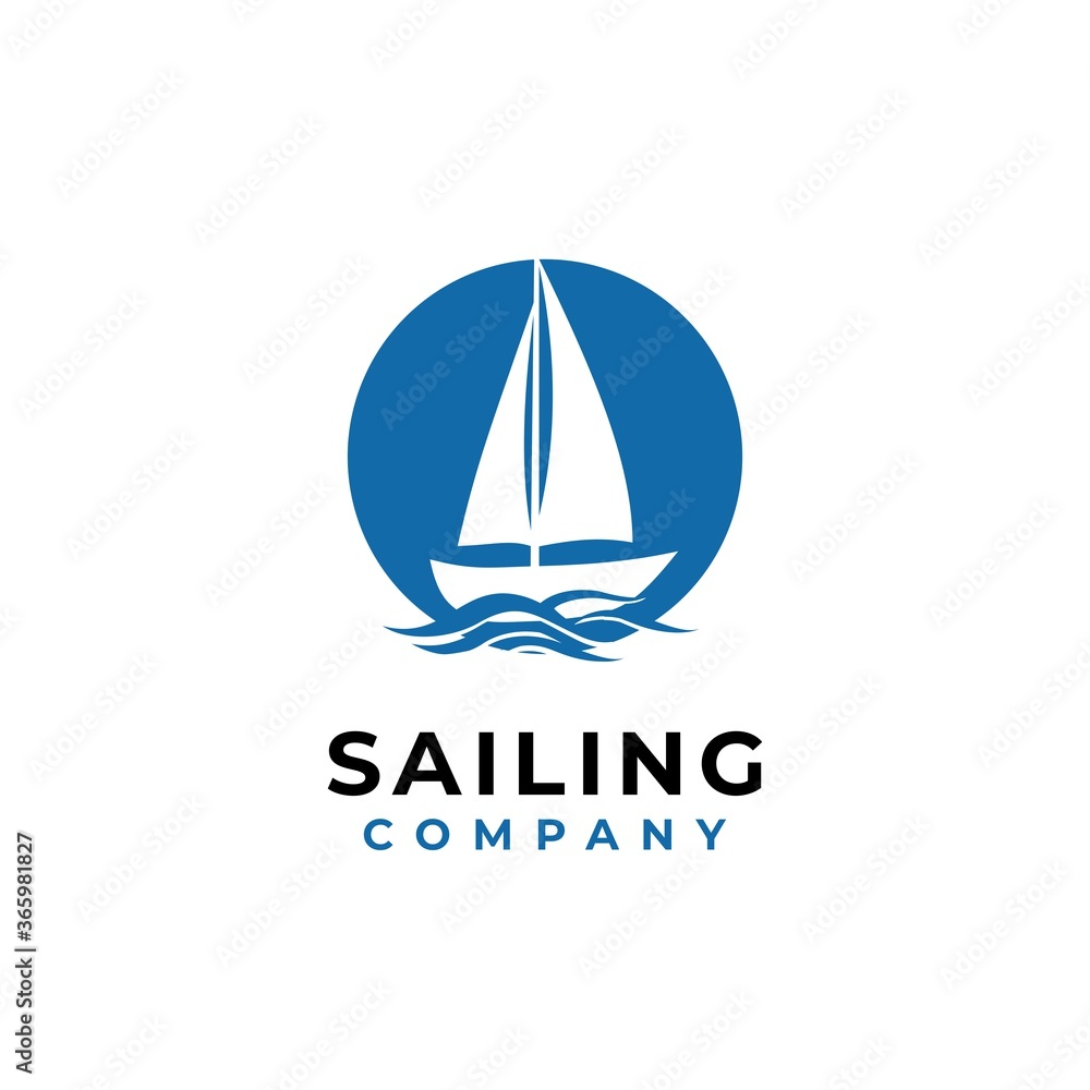 Ship Yacht Dhow Boat Silhouette at Ocean Sea logo design Ship Yacht Dhow Boat Silhouette at Ocean Sea logo design