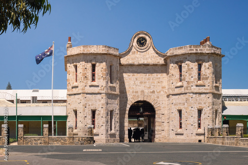 entrance to the prison at Fremantle Perth Western Australia photo