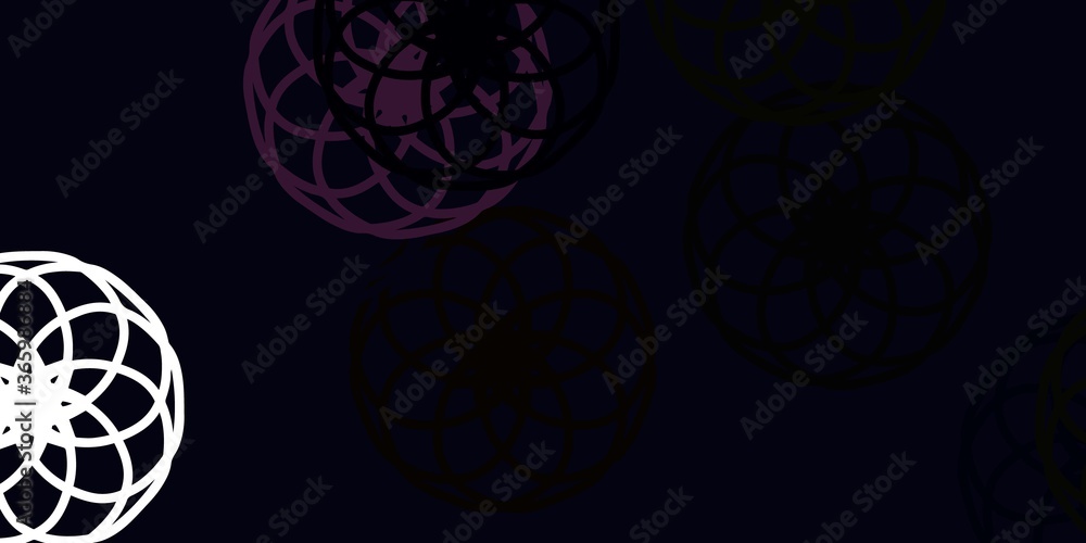 Light Pink, Yellow vector pattern with spheres. Light Pink, Yellow vector pattern with spheres.