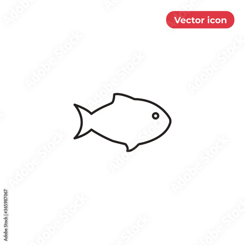 Fish icon vector. Fishing sign © Yusif