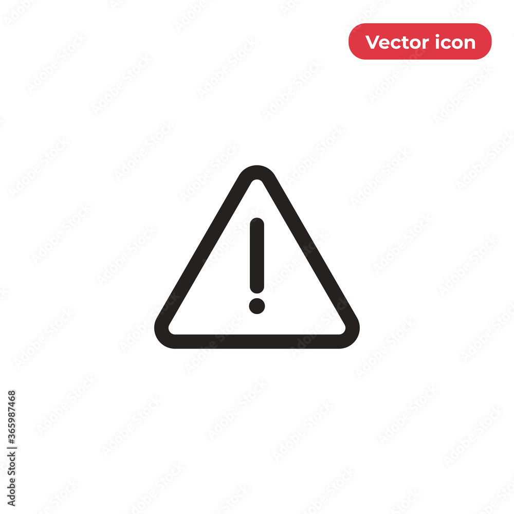 Attention icon vector. Warning sign Attention icon vector. Warning sign
