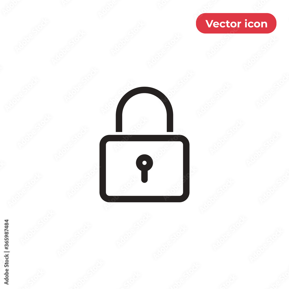 Lock icon vector. Padlock sign Lock icon vector. Padlock sign