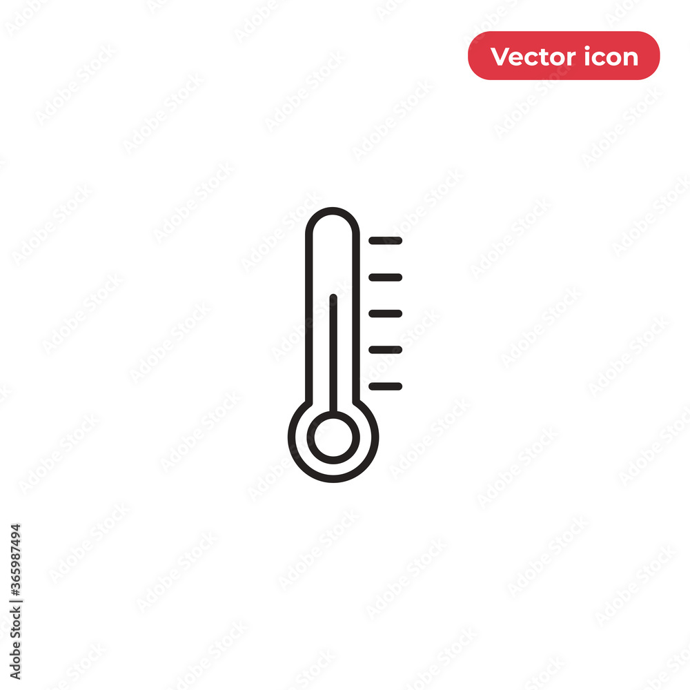 Thermometer icon vector. Temperature sign Thermometer icon vector. Temperature sign