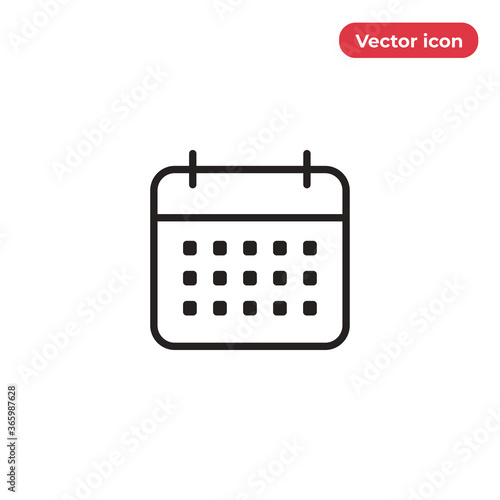 Calendar icon vector. Event sign