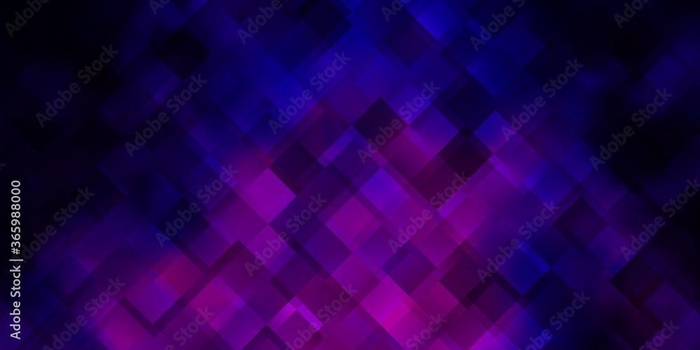 Dark Purple vector pattern in square style. Dark Purple vector pattern in square style.