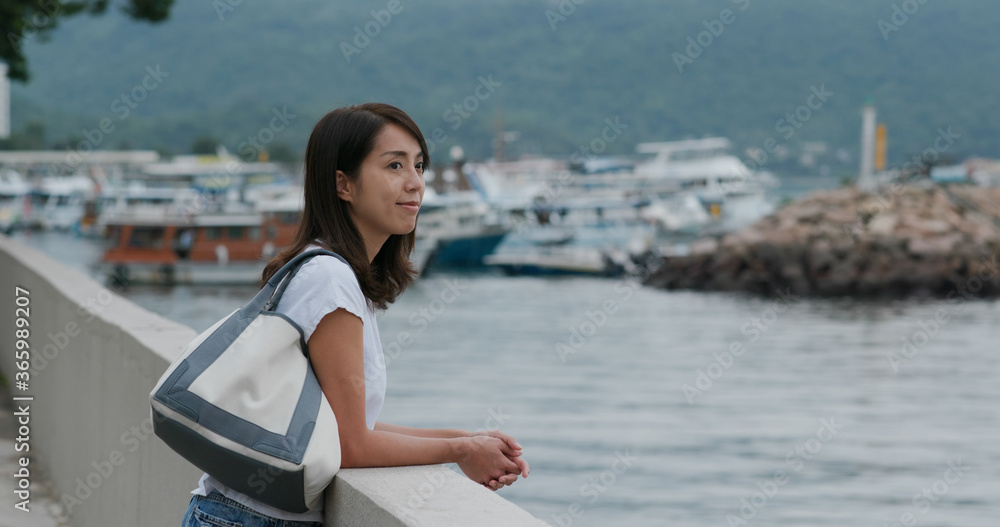 Woman look at the sea