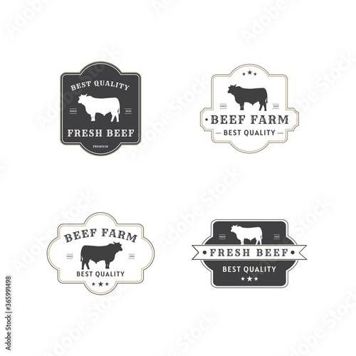 Vector logo template of butchery or meat shop