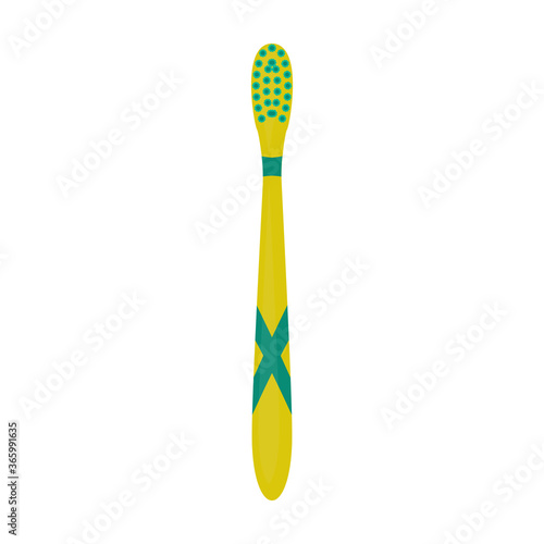 Toothbrush cartoon vector illustration of icon.Cartoon vector icon brush of tooth. Isolated illustration of toothbrush on white background.