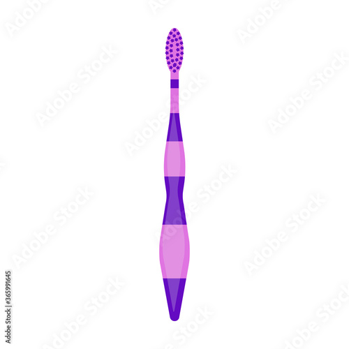 Toothbrush cartoon vector illustration of icon.Cartoon vector icon brush of tooth. Isolated illustration of toothbrush on white background.