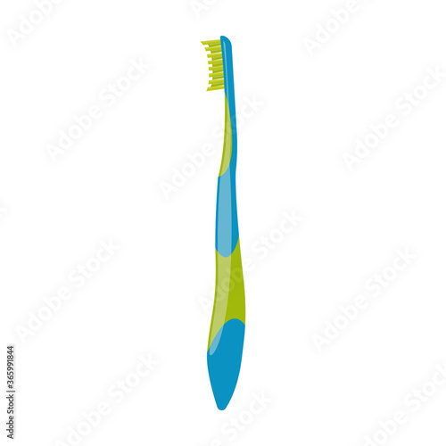 Toothbrush cartoon vector illustration of icon.Cartoon vector icon brush of tooth. Isolated illustration of toothbrush on white background.