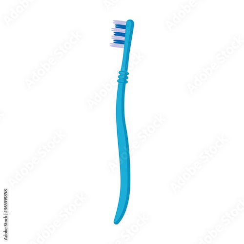 Toothbrush cartoon vector illustration of icon.Cartoon vector icon brush of tooth. Isolated illustration of toothbrush on white background.